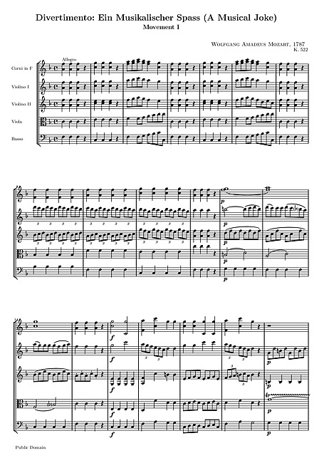 Miniatura di partitura