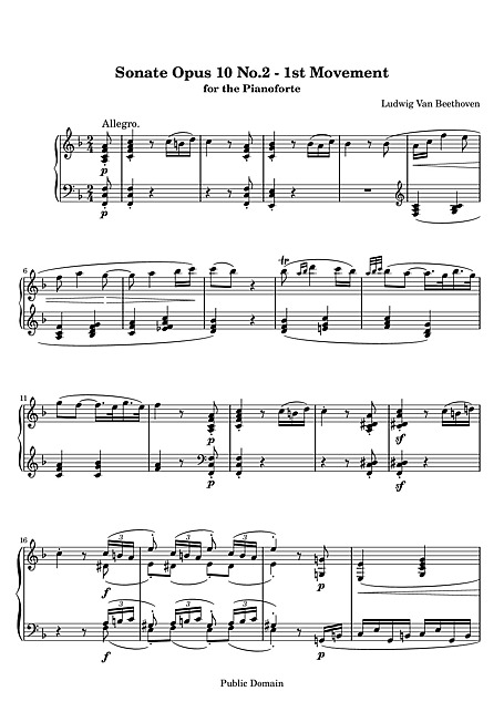 Miniatura de la partitura