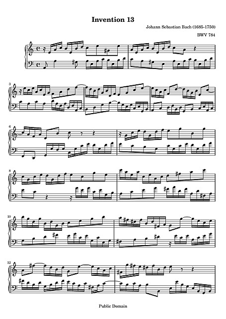 Miniatura di partitura