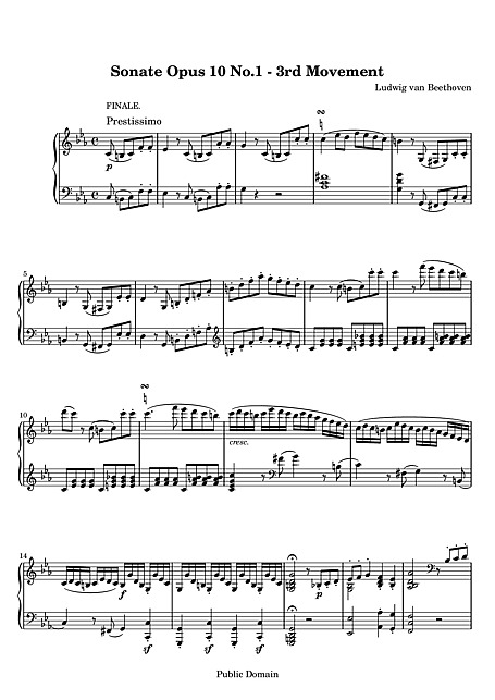 Miniatura de partitura