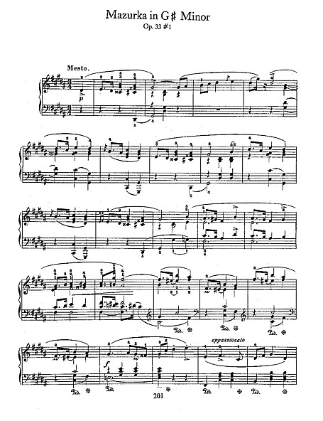 Miniatura de partitura