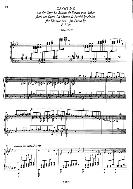 Miniatura de partitura