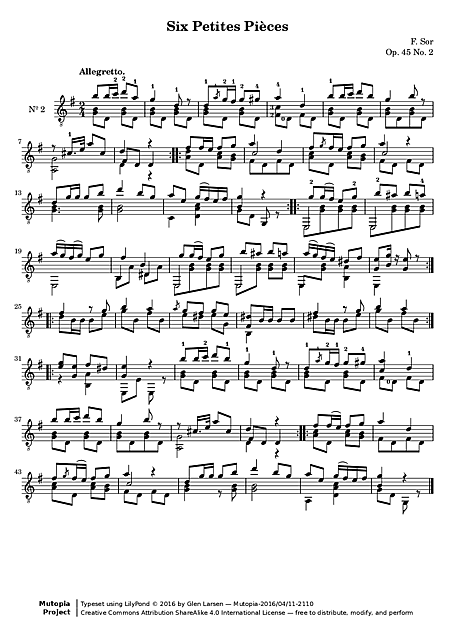 Miniatura de partitura