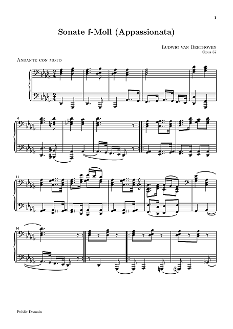 Miniatura di partitura