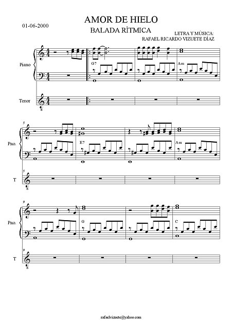 Miniatura de la partitura