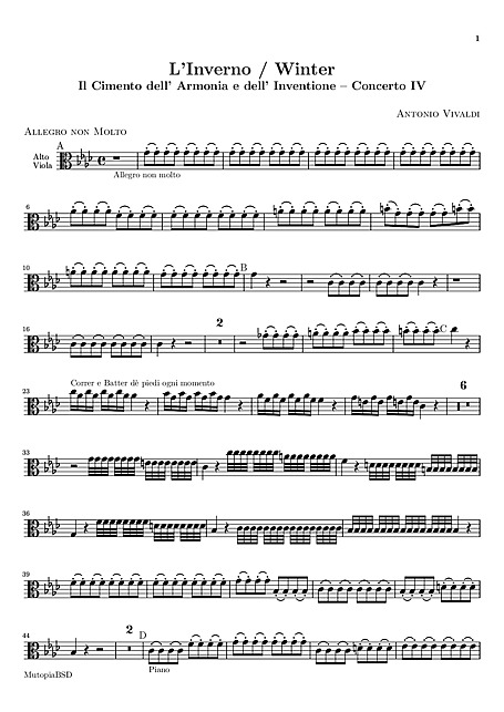 Miniatura di partitura