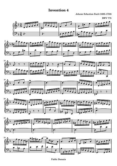 Miniatura di partitura