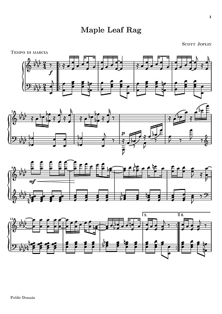 Miniatura de partitura