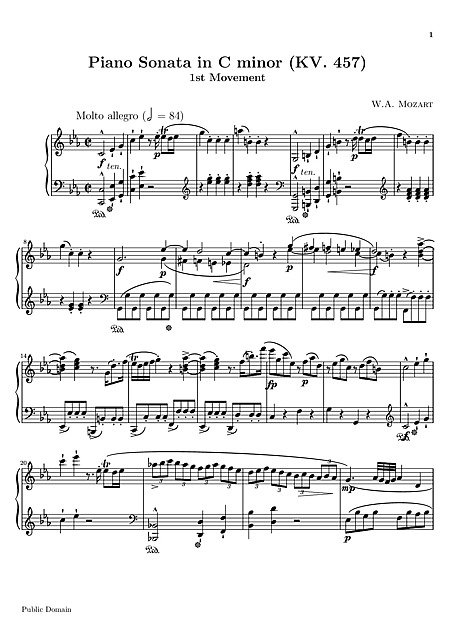 Miniatura de partitura