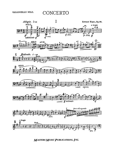 Cello Concerto Solo part - チェロ - 楽譜 - カントリーアン