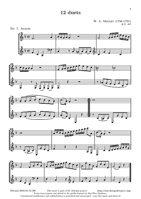 Miniatura de la partitura