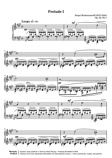 Miniatura di partitura