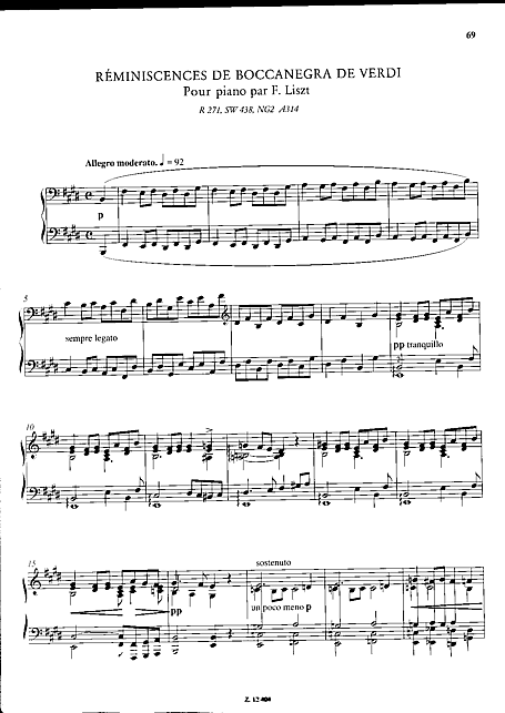 Miniatura de la partitura