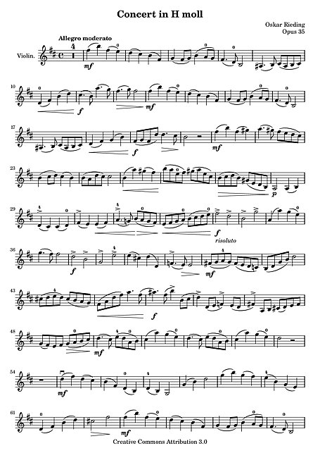 Miniatura de partitura