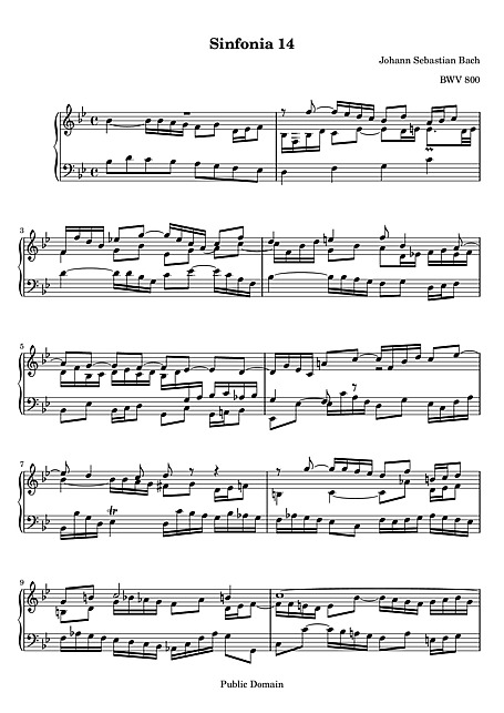 Miniatura de partitura