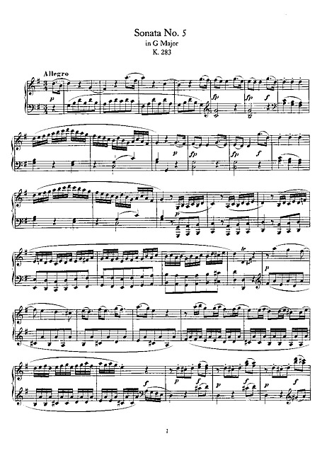 Piano Sonata No. 5 ピアノ - 楽譜 - カントリーアン