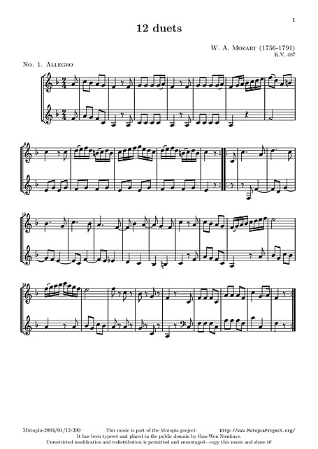 Miniatura di partitura