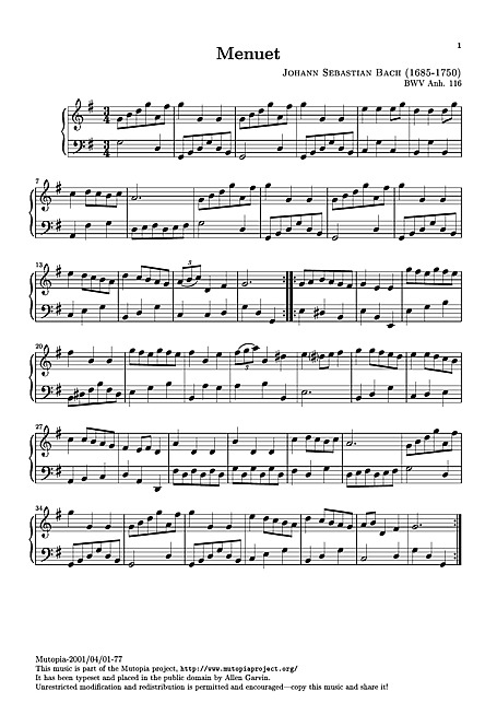 Miniatura de partitura