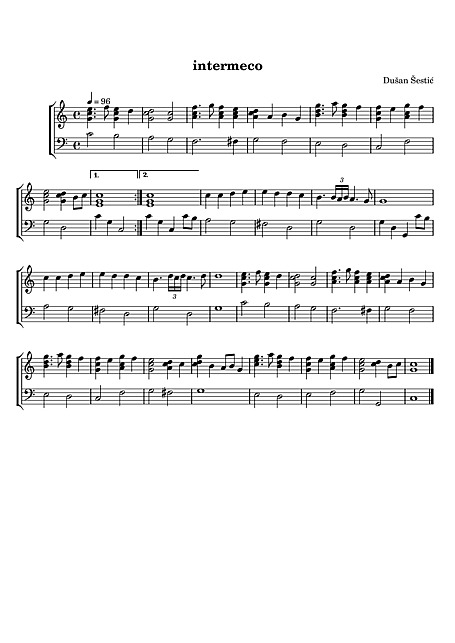 Miniatura de partitura