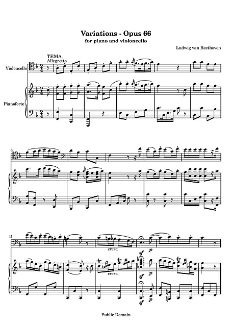 Miniatura de la partitura