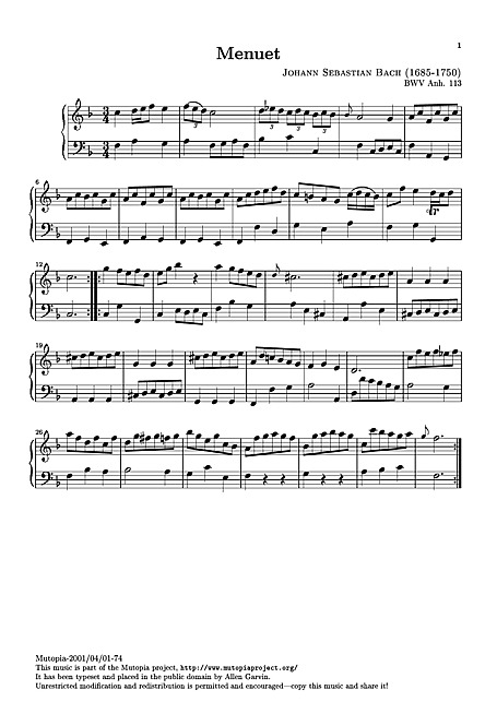 Miniatura de partitura