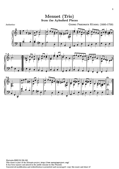 Miniatura de partitura