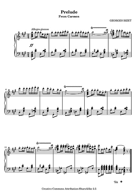 Miniatura de la partitura