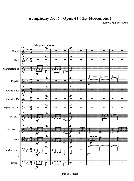 Miniatura de partitura