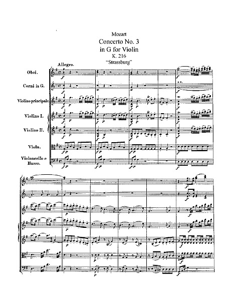 ヴァイオリン協奏曲第3番 （Violin Concerto No. 3） Full score - ヴァイオリン、オーケストラ - 楽譜 -  カントリーアン