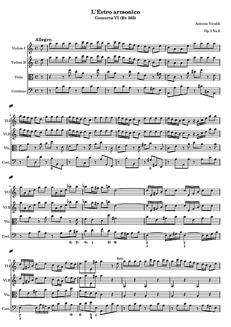 Miniatura di partitura