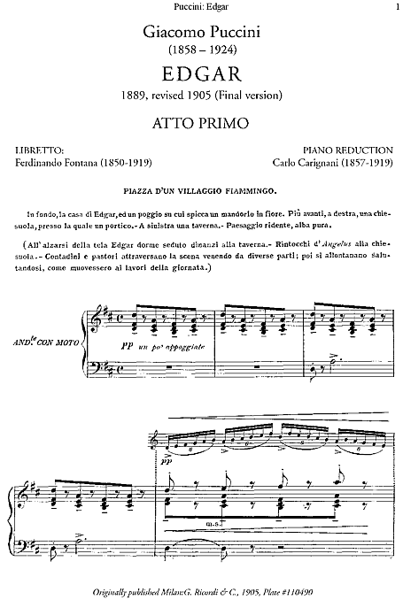 Miniatura di partitura