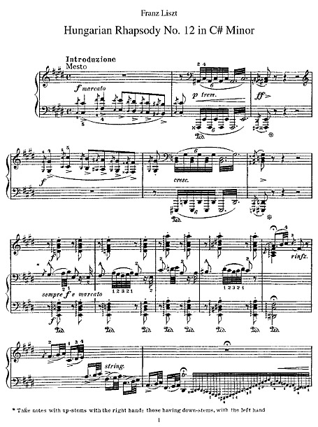 Miniatura di partitura