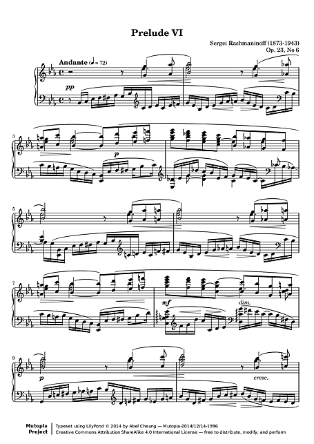 Miniatura de partitura