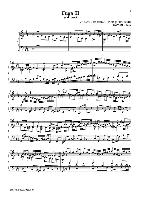 Miniatura de partitura