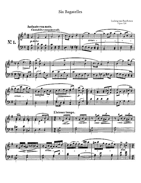 Miniatura de partitura