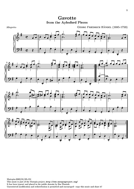 Miniatura de partitura