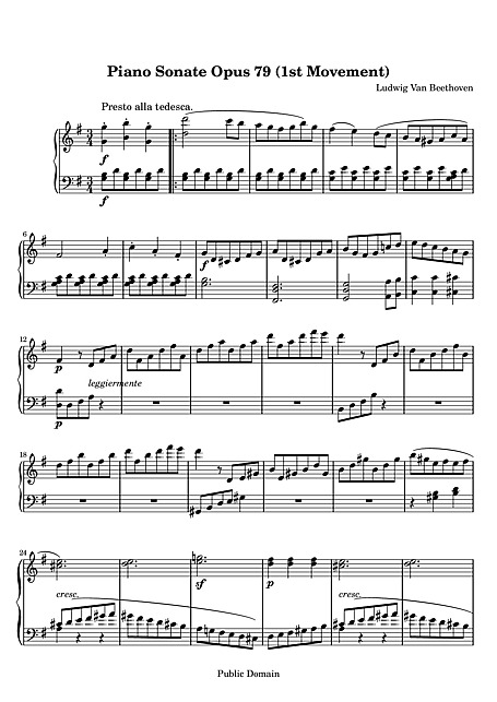 Miniatura de partitura