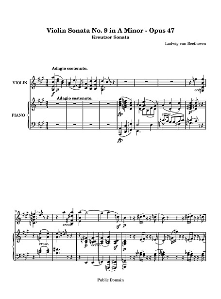 Miniatura di partitura