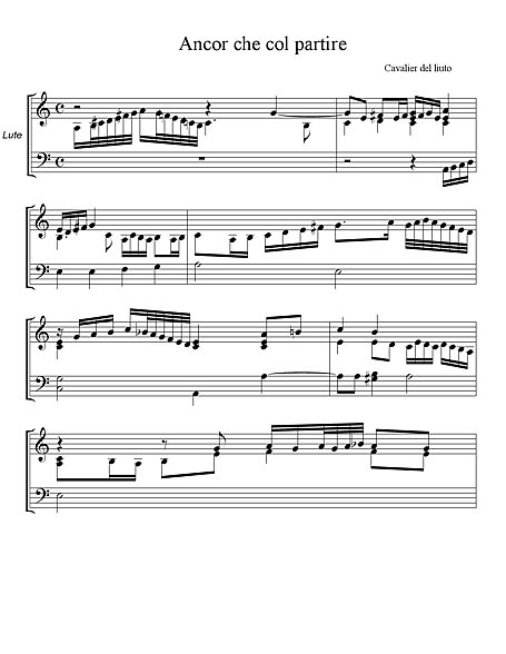 Miniatura de partitura