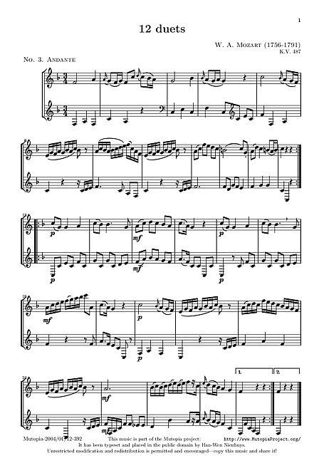 Miniatura di partitura