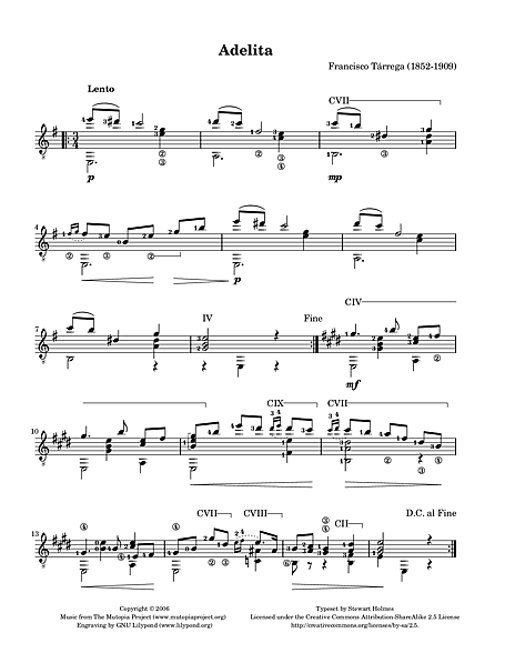 Miniatura de la partitura