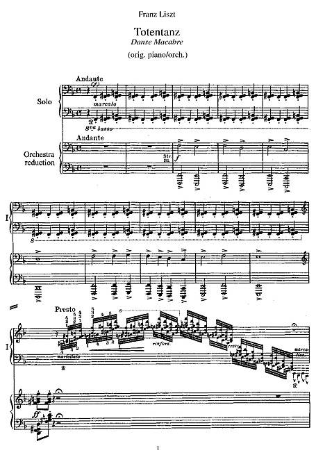 Miniatura de partitura