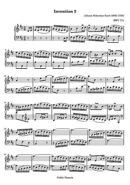 Miniatura di partitura