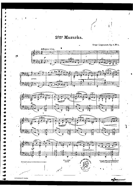 Miniatura de partitura