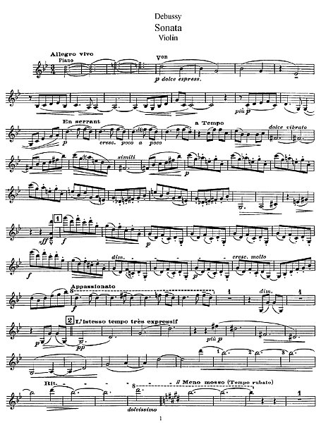 Violin Sonata ヴァイオリン - 楽譜 - カントリーアン, 無料楽譜