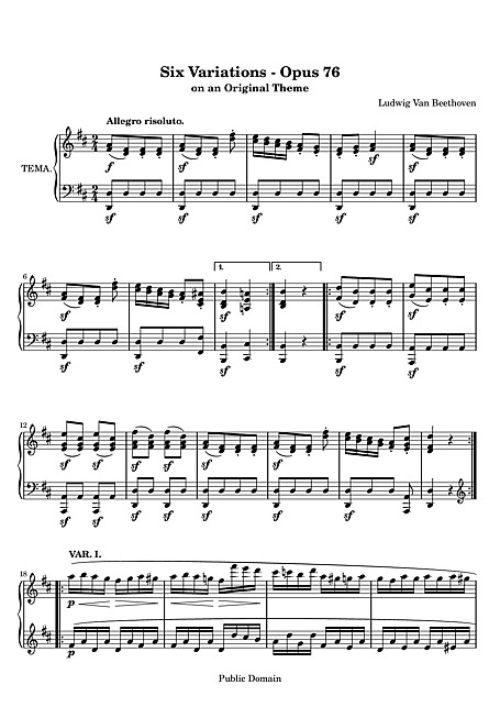 Miniatura de partitura