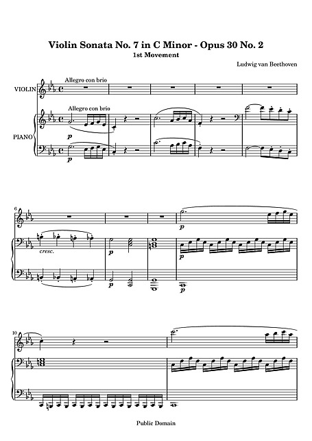 Miniatura di partitura