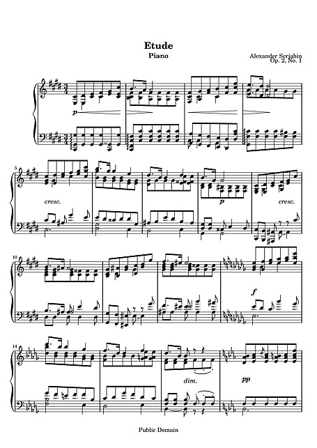 Miniatura de la partitura