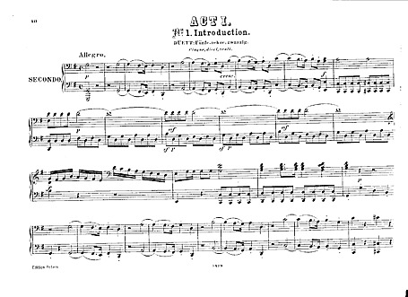 フィガロの結婚 （Le nozze di Figaro） Act 1 (piano duet) - ピアノ（四手） - 楽譜 - カントリーアン