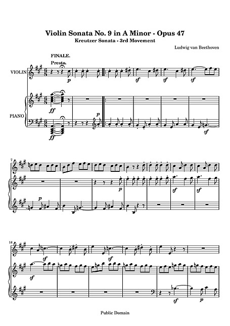 Miniatura de partitura